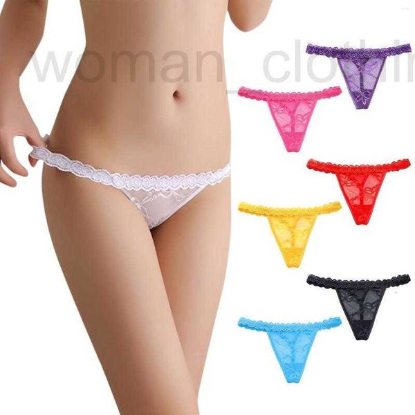 Designer Mutandine da donna Donna Sexy Scava fuori perizoma Slip in pizzo Vita bassa Trasparente G-String Intimo femminile Intimo traspirante Lingerie 14LK