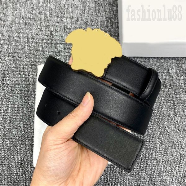 Ceinture Lüks Kemerler Erkek Tasarımcı Kemer Siyah Deri Malzeme Retro Bel Cintura Multisize Unisex Popüler Geniş Siyah Deri Kemerler Kadınlar İçin Tasarımcı PJ017 B23