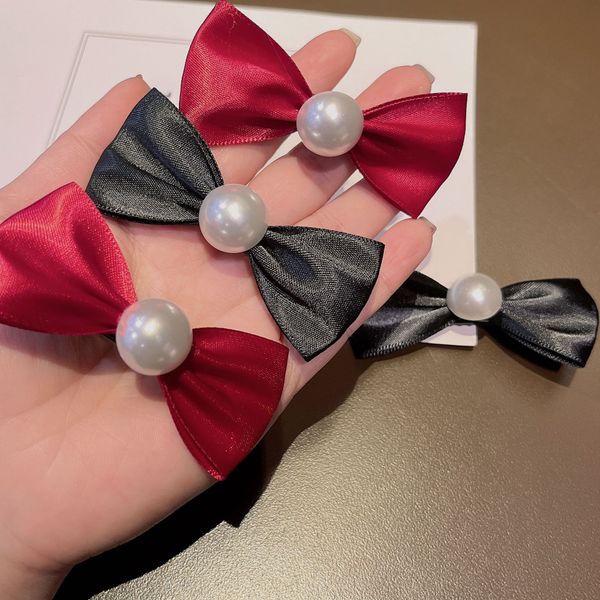 2pcs/Set Women Girls Girls Sweet Ribbon Bows Hair Clips Hairpins Barrettes Clip Clip Headwear Женские летние аксессуары для волос 1723