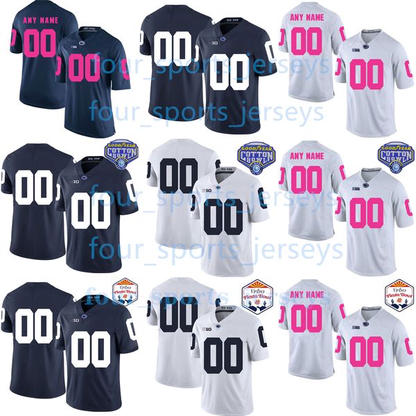 Custom NCAA College Penn State Nittany Football Jerseys Smith Clifford Dottin Estrella Ivey Evans Johnson Lambert-Smith Mahlert Meiga Rossi Saunders Spencer Stahl