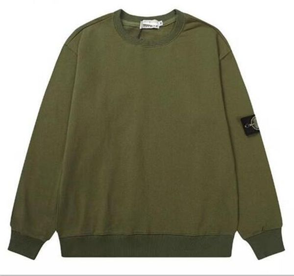 Mens hoodies designer masculino longo fino primavera e outono temporada stoneisland com uma camisa variedade de cores puro algodão moletom com capuz letras moletom tamanho S-XL um
