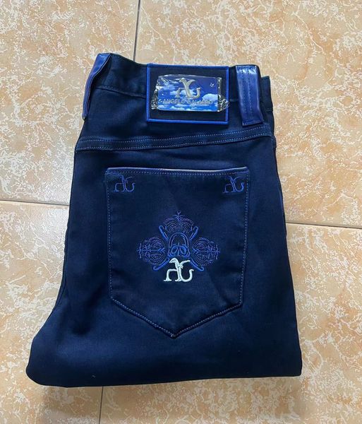 Jeans São Bilionário Oechsli Cotton Men 2023 Flexibilidade casual Elasticidade Slim Elasticity Bordado de alta qualidade Tamanho 32 42 230224