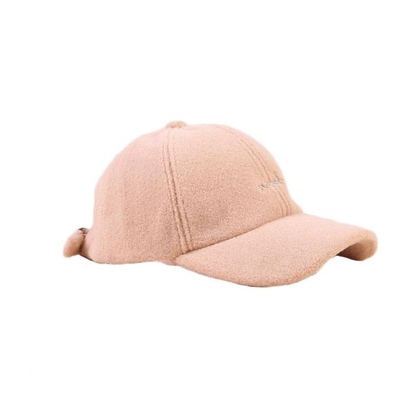 Berretti a sfera Cappello da basball ricamato Autunno Inverno Tinta unita Plus Berretto da lettera in cashmere Regolabile Tenere in caldo Cappelli da baseball TG0148