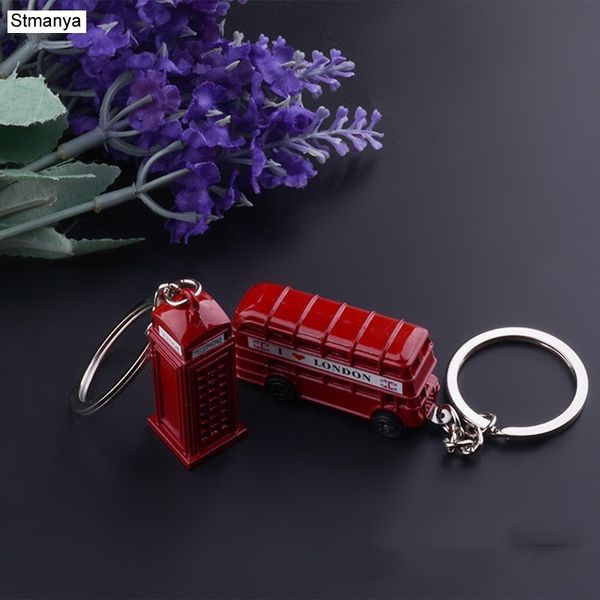 Anelli chiave Fashion Metal Chain Chiave a doppio ponte Bus Bus Bus Auto Tasto Tasto Telefono Accessori per fascino della borsa Nuovo Regalo Keychain K1