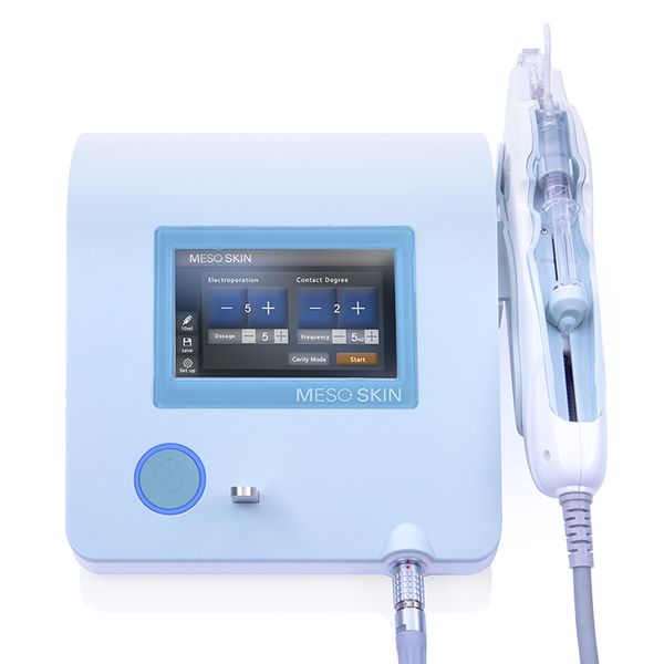 Efficace sbiancamento della pelle Ems Meso Gun Needle Free Anti Aging Mesotherapy Injector Portable Salon Dispositivo di mesoterapia senza ago