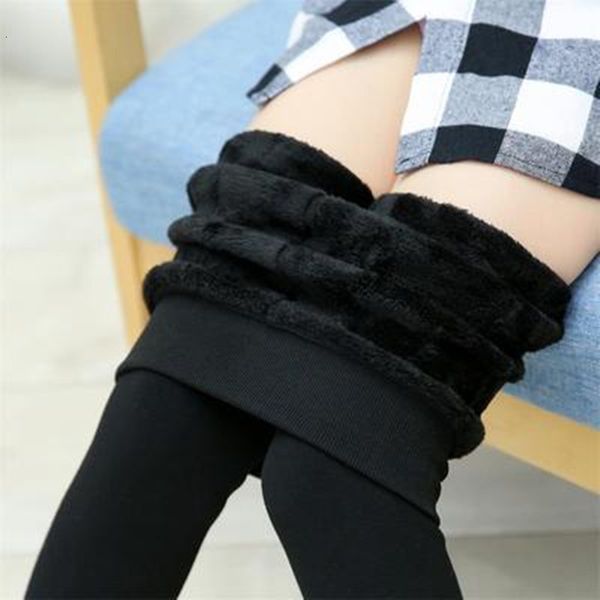 Leggings pieghevoli ragazze gambere invernali per bambini pantaloni per bambini vestiti per bambini per 3-10 anni pantaloni caldi pantaloni caldi pantaloni elastici 230223 230223