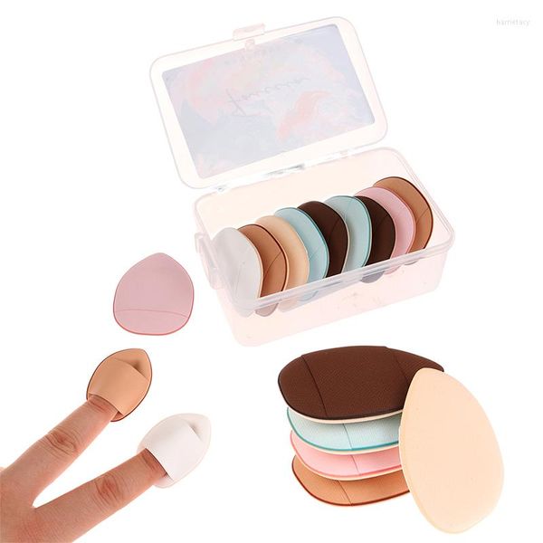 Make-up-Pinsel, 10 Stück, Mini-Größe, Finger-Puff-Set, Schwamm, Concealer, Foundation, Detail, professionelle kosmetische Kissen-Werkzeuge