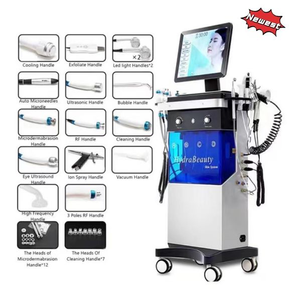 Health Beauty Kexe Hydrafacial Machine com as m￣os LED livre 8 em 1 com meso Gun
