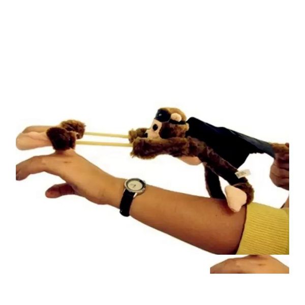 Yenilik Oyunları Yumuşak Sevimli Çocuklar Erkek Kız Çocuk Çocuk Peluş Slings Scrushing Sound Sound Seçim için Karışık Uçan Maymun Oyuncak 914 DROP DELIVE DHJQL