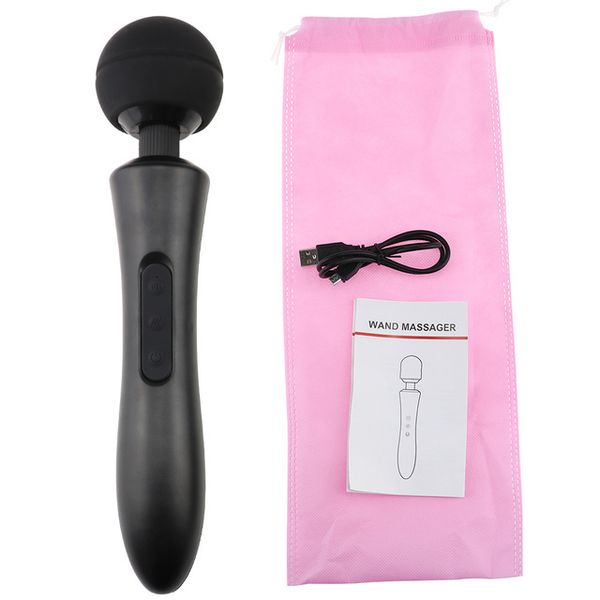 Vibrators 10 modes Powerful Magic Vibrator Wand Silicone Adult Sex Toys for Woman Massager Clitoris Stimulator_voghion.com