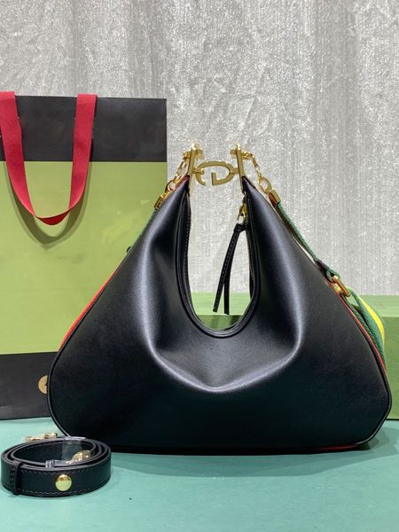 Borsa a tracolla da donna Hobo Half Moon Croissant Borse firmate Fiore vecchio Tela in pelle Moda vintage Borse pochette di lusso Tote Borse a tracolla