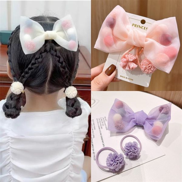 Fiocchi per capelli in pizzo a rete con nastri con corde a clip per fermagli per capelli per ragazze Copricapo Nuovi fermagli fatti a mano Regali Accessori per capelli per bambini 1728