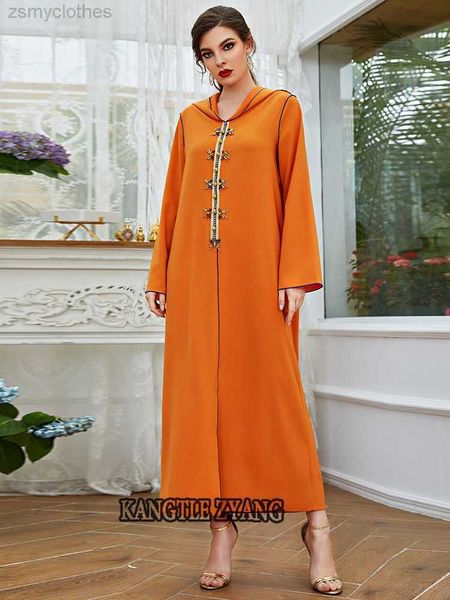 Roupas ￩tnicas Eid Mubarak Dubai Abaya Turquia Isl￣ Vestido mu￧ulmano ￡rabe Kaftans Robe Djellaba Femme Vestidos abayas para mulheres caftan marocain