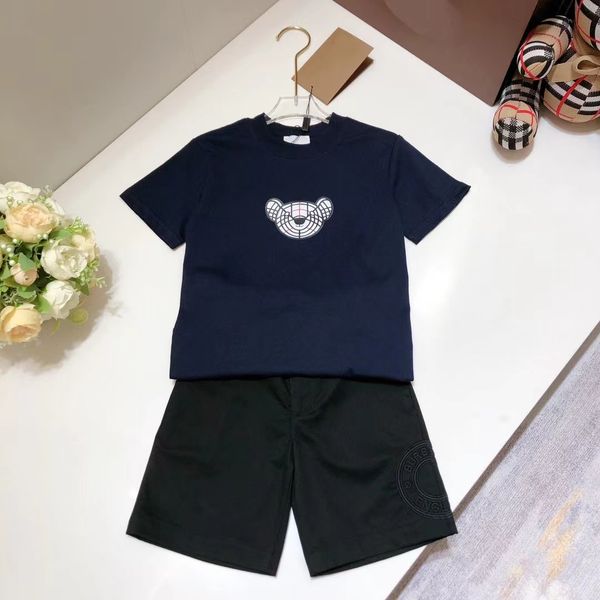 Giovani ragazzi Blue Color Shirt Pants Designer Girls Abbigliamento Set all'ingrosso 100-160 cm