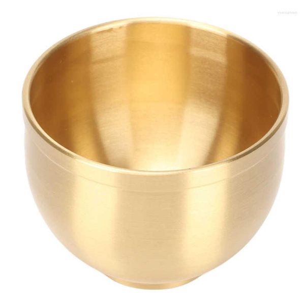 Tazze Piattini 5,8 X 4,5 cm Tazza da tè in ottone Elegante lavorazione a filo che disegna poco per feste lussuose e