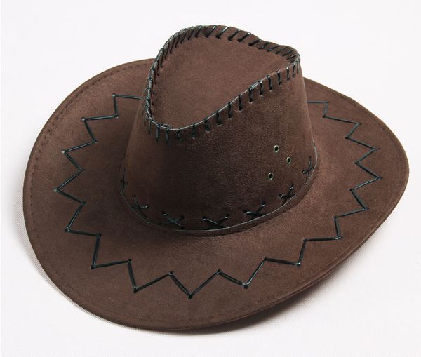 Chapéu ocidental de cowboy masculino verão ao ar livre de sol chapéu de pastagem chapéu de chapéu de cavaleiro de chapéu turístico stage stage hat feminino