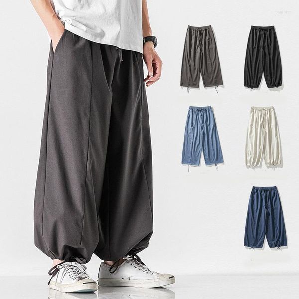 Abbigliamento etnico in stile cinese tai chi hanfu pantaloni a gamba a gamba casual bottini harajuku pantalone urbano streetwear urbano