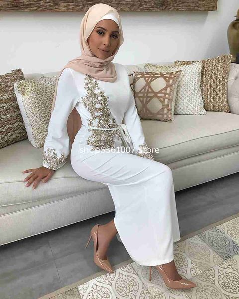 Etnik Giyim 2022 Nakış Abaya Dubai Türkiye Müslüman Elbise Kaftan İslami Giyim Hintli Elbise Kadın Robe Musulman Femme Vestidos