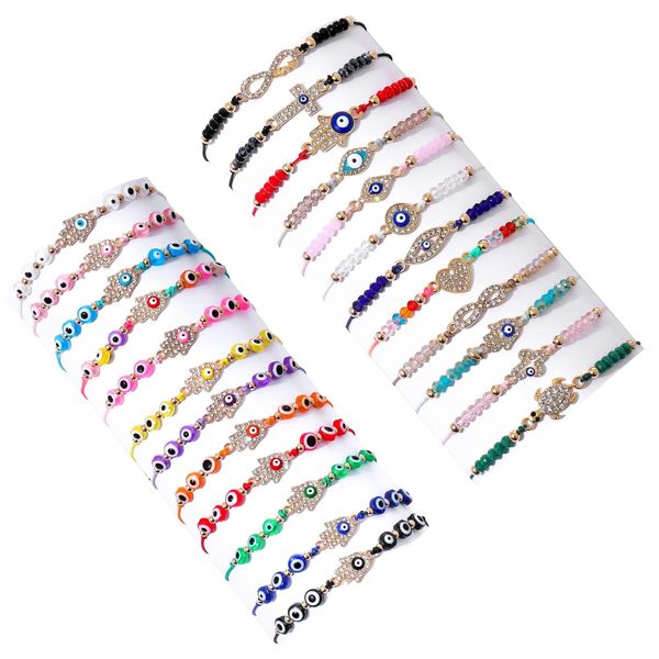 Другие декоративные и ремесленные браслеты L 36/ Evil Eye Pack Мексиканские браклетты устанавливают Ojo Bracelet Защита Amet Nklets Jewelry Gist для dh0yl