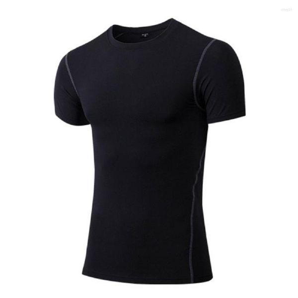 Camisetas de camisetas masculinas estilo pulôver poliéster camisa de manga curta respirável e fino logotipo de fabricação de alta qualidade