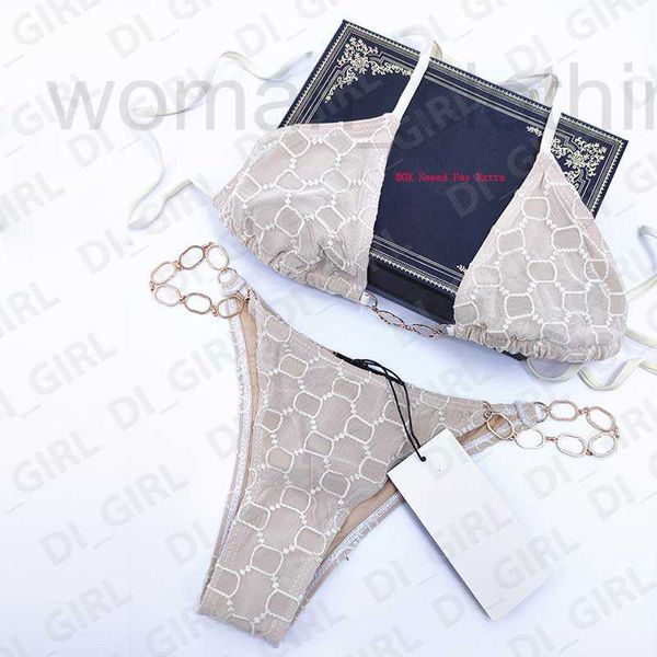 Designer-Bikinis Damen-Badeanzüge Set Strandbaden Zweiteiliges Set Bikini Wind Bademoden Weibliche klassische Badebekleidung 6L4V