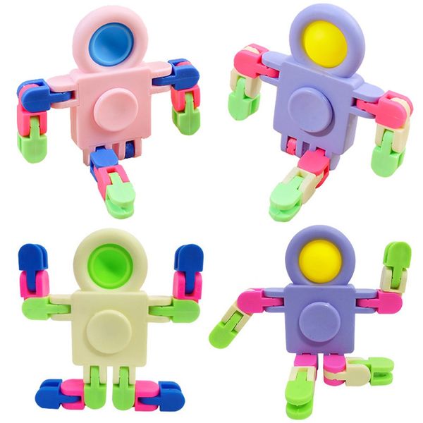 Variable Spielzeug Finger Hand Kreisel Fidget Astronaut Spinner Dekompression Kette Gyro Kinder Geburtstag Spielzeug Party Geschenk 1737