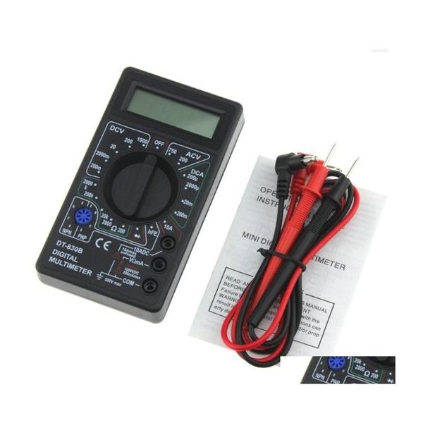 Multimetri dvr per auto Dt830B Mini Pocket Digital Mtimeter 1999 Conteggi Ac/Dc Amp Volt Ohm Tester Amperometro Voltmetro Mti Meter Drop Delivery Offi Dhqnp