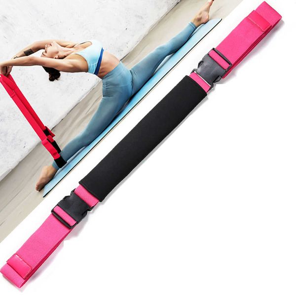 Yoga çizgileri ayarlanabilir uzunluk vücut geliştirme basın brace dansı yoga kemeri taşınabilir spor elastik kumaş fitness direnç bandı J230225