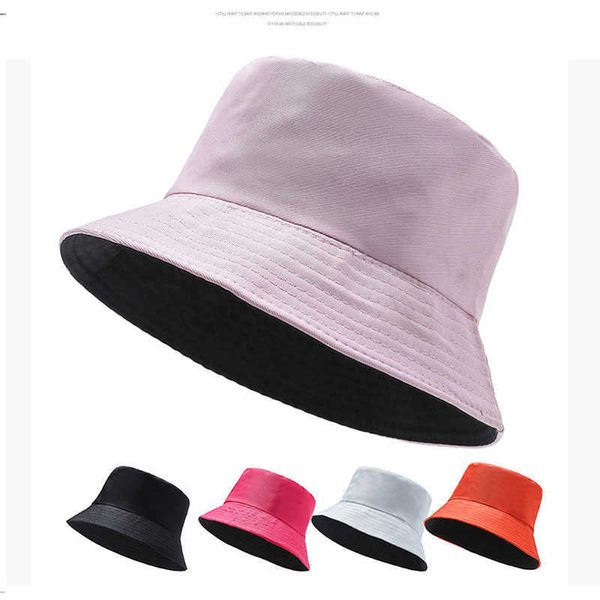 Chapéus largos de aba preta Branca de balde sólido Capéu unissex Bob Caps Hip Hop Gorros Mulheres Mulheres verão Panamá Cap Beach Sun Pesca Boonie Hat G230224