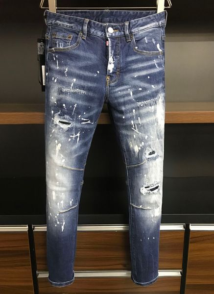 TR APSTAR dsq COOLGUY JEANS Herren Jeans Hip Hop Rock Moto Design Jeans Skinny Denim Slim DSQ Biker Jeans 695