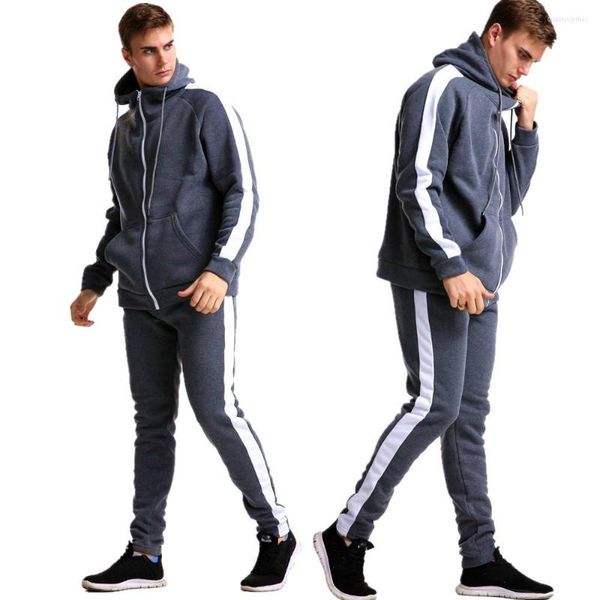 Herren Hoodies Kleidung Hosen Männer Mode Hip Hop Tasche Zip Up Kapuzenpullover Casual Langarm Sport Mantel Outwear Tops