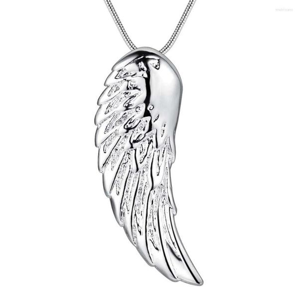 Correntes Angel Wing Wing decente por atacado de colar de prata colar de colar de pingentes /yfjzhmxn uzatsfkp