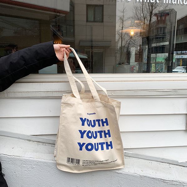 Сумки для покупок Женщины холст покупки сумки молодежь печать женская хлопчатобумажная сумка для плеча экологически