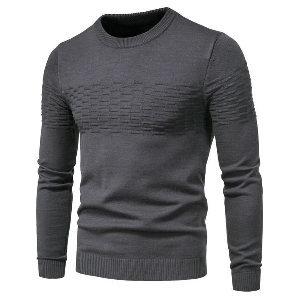 T-shirt da uomo Uomo Winer Casual Solido Lana spessa Maglione di cotone Pullover Uomo Alta elasticità Moda Slim Fit O-Collo Maglione Uomo 230225