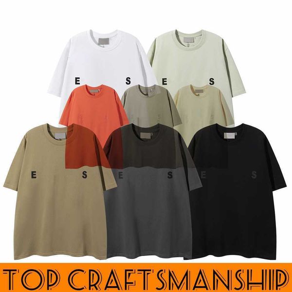 2023 Top artesanato es camisetas masculinas homens designer de moda tshirt street nevoeiro casual neblina curta fg tees 1977 algodão estéreo