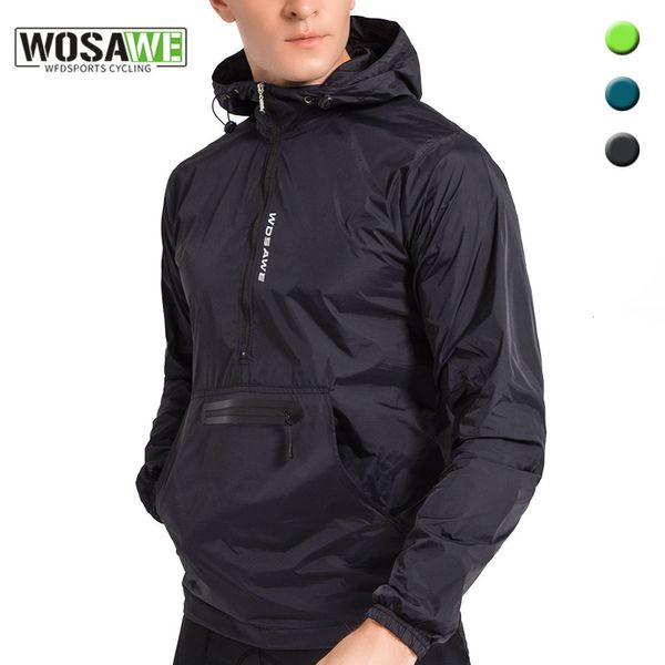 Fahrradjacken WOSAWE Herren Rennrad Radfahren Hoodies Jacke Wasserdicht Reflektierende Ciclismo MTB Fahrrad Reiten Kapuzenjacken Windjacke M-3XL 230224