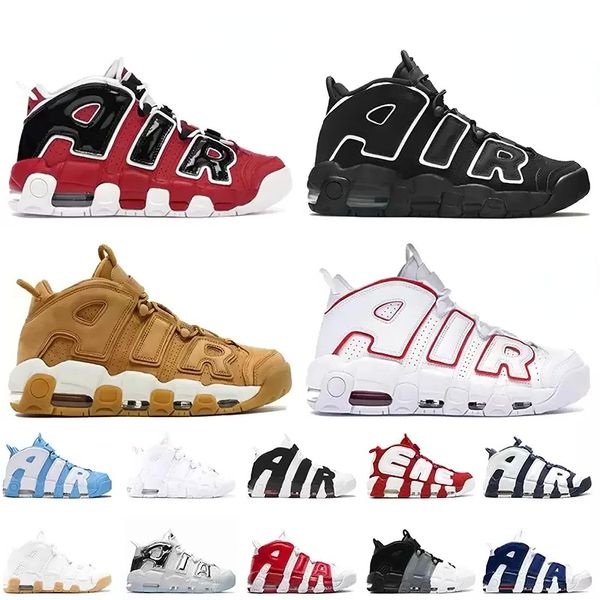 New Fashion Donna Uomo Scottie Scarpe da basket air Black Bulls Hoops Pack Bianco Varsity Red Premium Wheat University Blue UNC Split Trainers Sneakers36-45