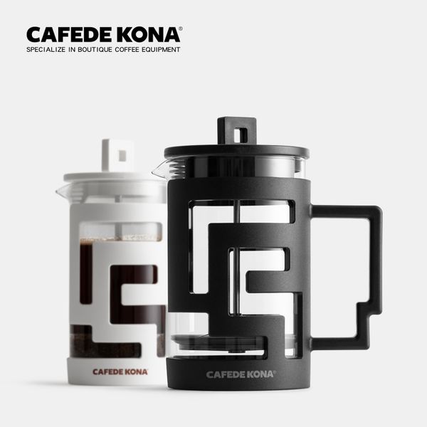 Caffettiere CAFEDE French Press Tea Maker Pentola in vetro Maglia in acciaio inossidabile ad alta densità resistente al calore 230224