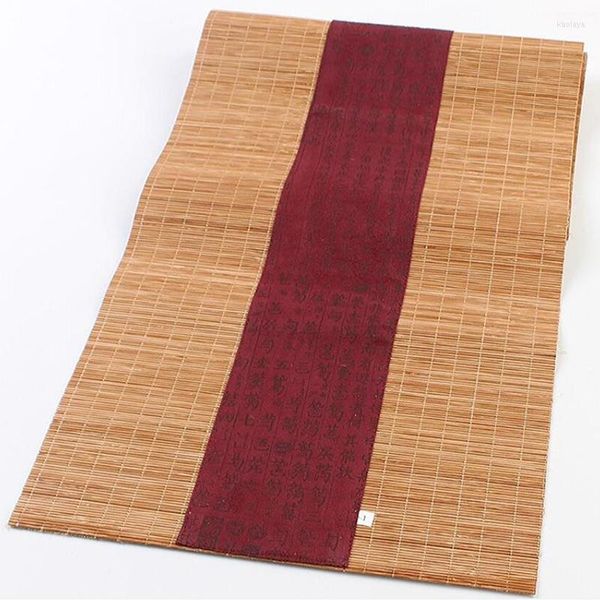 Tapetes de mesa 30 60 cm de bandeira de bandeira de bandeira de bambu