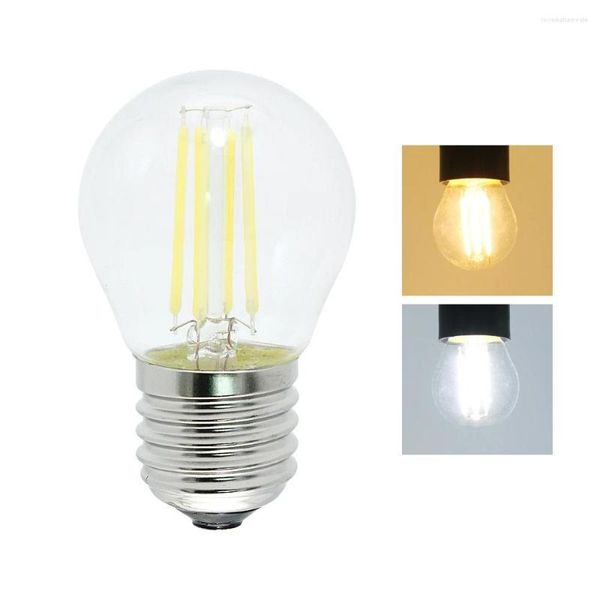 Lâmpada de filamento 220V A60 G45 Retro Glass Edison E14 E27 2W 4W 6W Bulbo LED Substitua lustres leves incandescentes