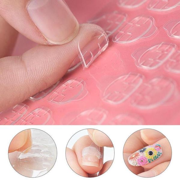 Nagelgel 24 Pfosten DIY Spitze Transparenter doppelseitiger selbstklebender Aufkleber Gelee Wasserdichtes falsches Kunstverlängerungskleber-Werkzeug Drop Ship Stac22