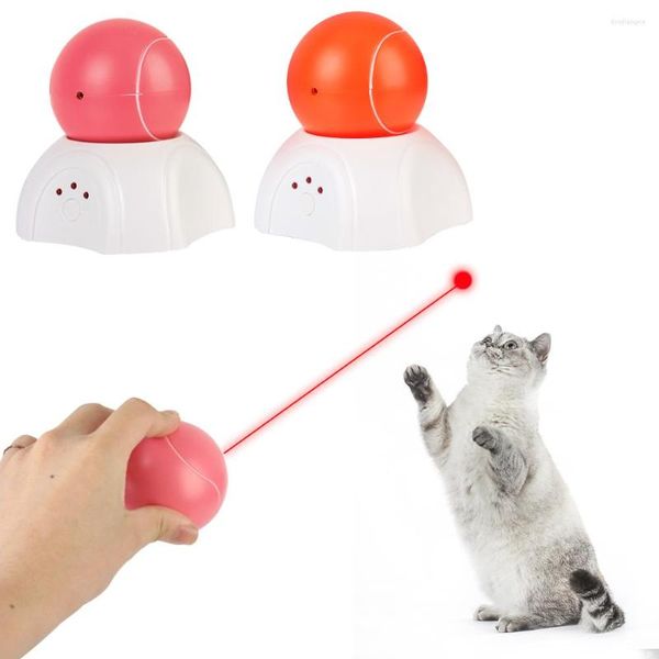 Cat Toys Interactive Automatic Smart Teasing Laser Ball Toy 3600-градусный вращение домашних животных принадлежности