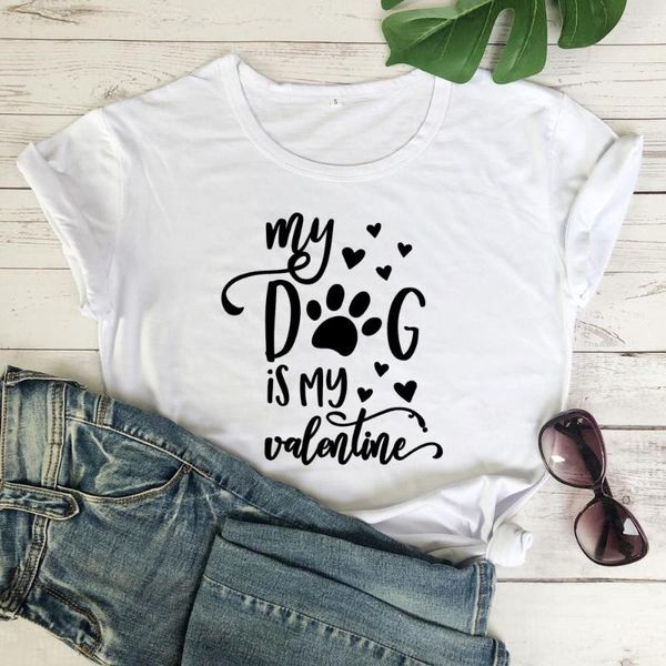 Camisetas femininas gráficas engraçadas 90s amante de cães Tops