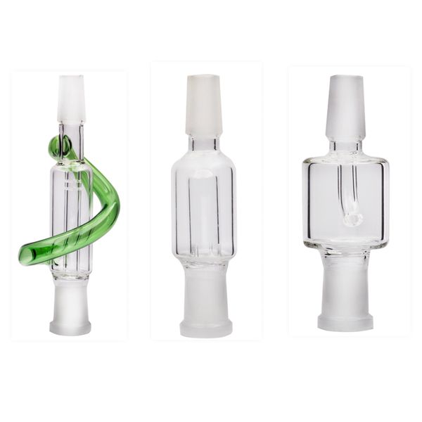 Cachimbo macho fêmea de 14 mm Adaptador de vidro coletor de cinzas Bong de água Dab Rig Acessório de formas diferentes