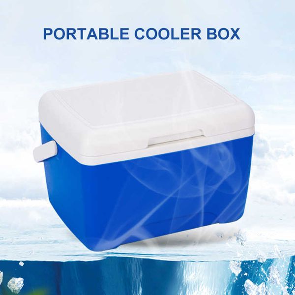 Refrigerador 8l Coolers Isolantes portáteis de carro com preservação de longo prazo Caixa de gelo externo pessoal para camping de praia de viagem R230225