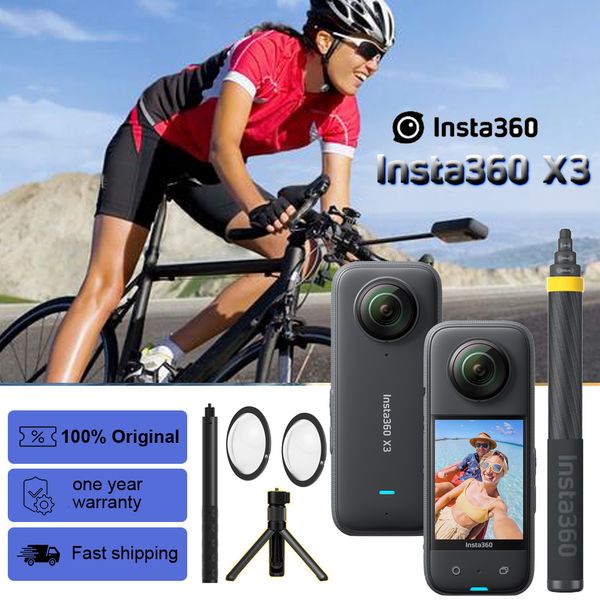 Sport-Action-Videokameras Auf Lager Insta360 X3 57K 10M Wasserdicht FlowState Stabilization 360 4K SingleLens Insta 360 230225