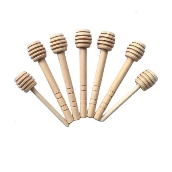 Misurini da caffè 100 pezzi Xbees Mini bastoncino di miele in legno Cucchiaio da cucchiaio in legno Bastone per mescolare i230224