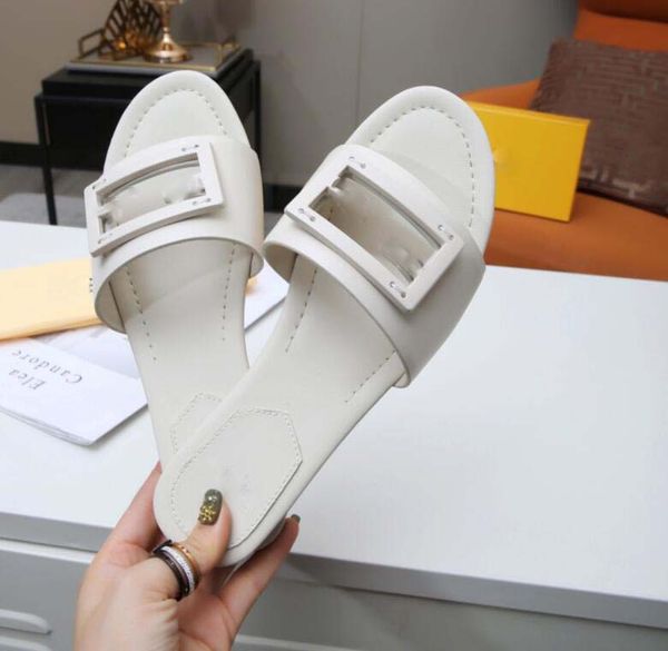 2023 New Designer Sandal Women Slipper White Black Beach Sandals Flip Flips Slides Summer moda feminino Flipers sapatos EUR 35-43