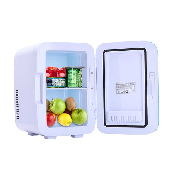 6L AUTO AUTO REFRIGERATOR CARRO MINI FRIGERDO 12V 120V Freezer portátil Alimento pinic de alimentos externos mais quente para o escritório R230225