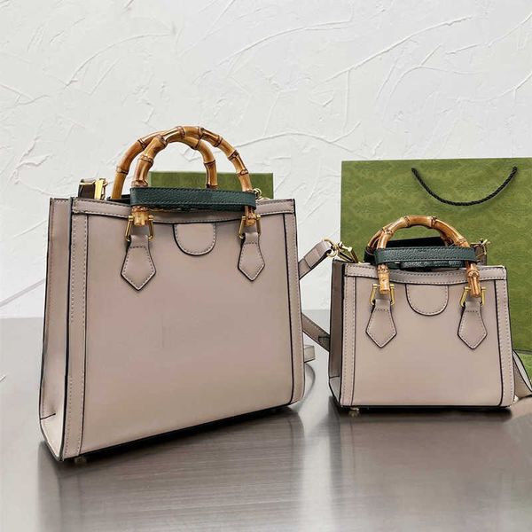 Сумки кошелек женщин бамбуковые сумочки для плеча сумки для седы Diana Bamboos Totes Crossbody Supping Bag Woman Fashion Vintage Cordes